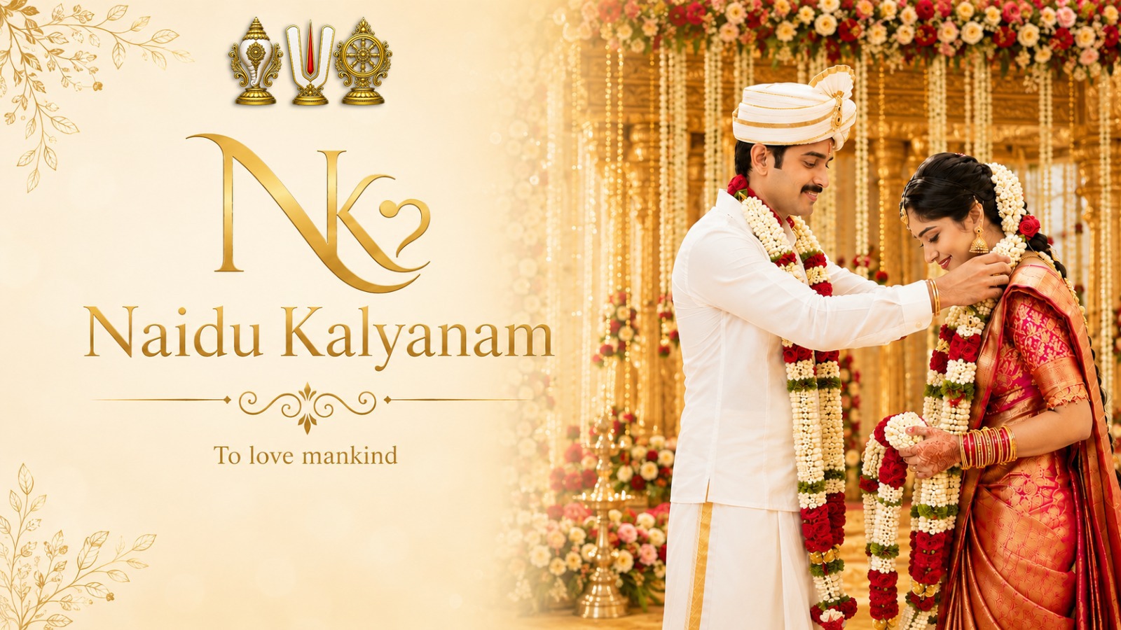 Traditional South Indian wedding banner