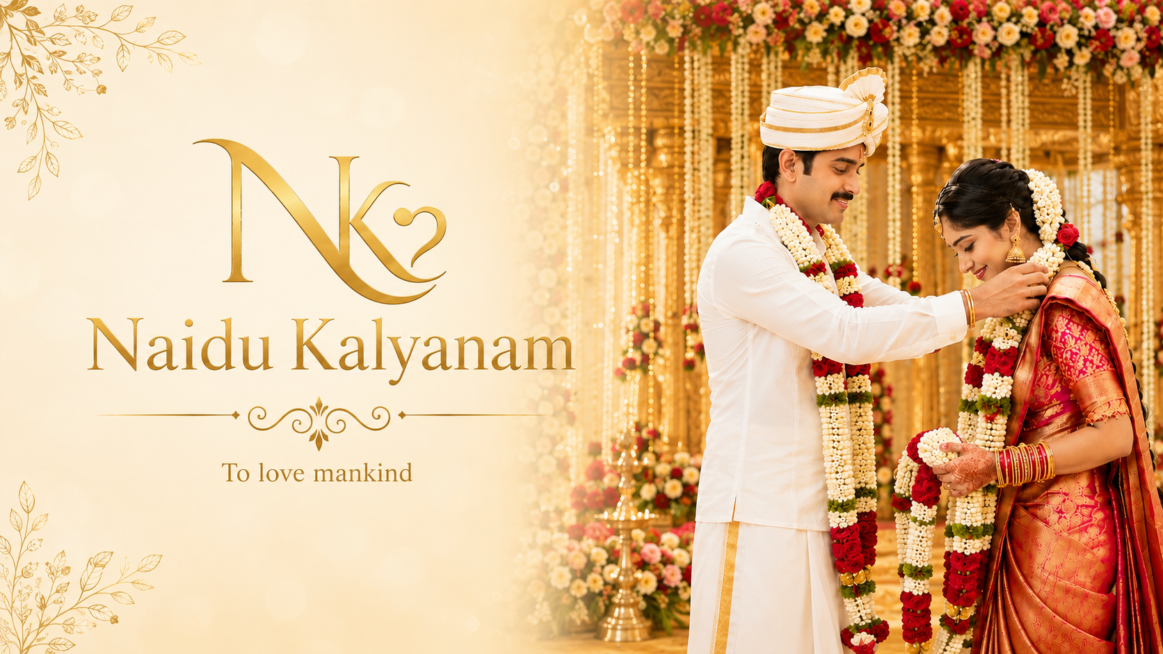 Traditional South Indian wedding banner